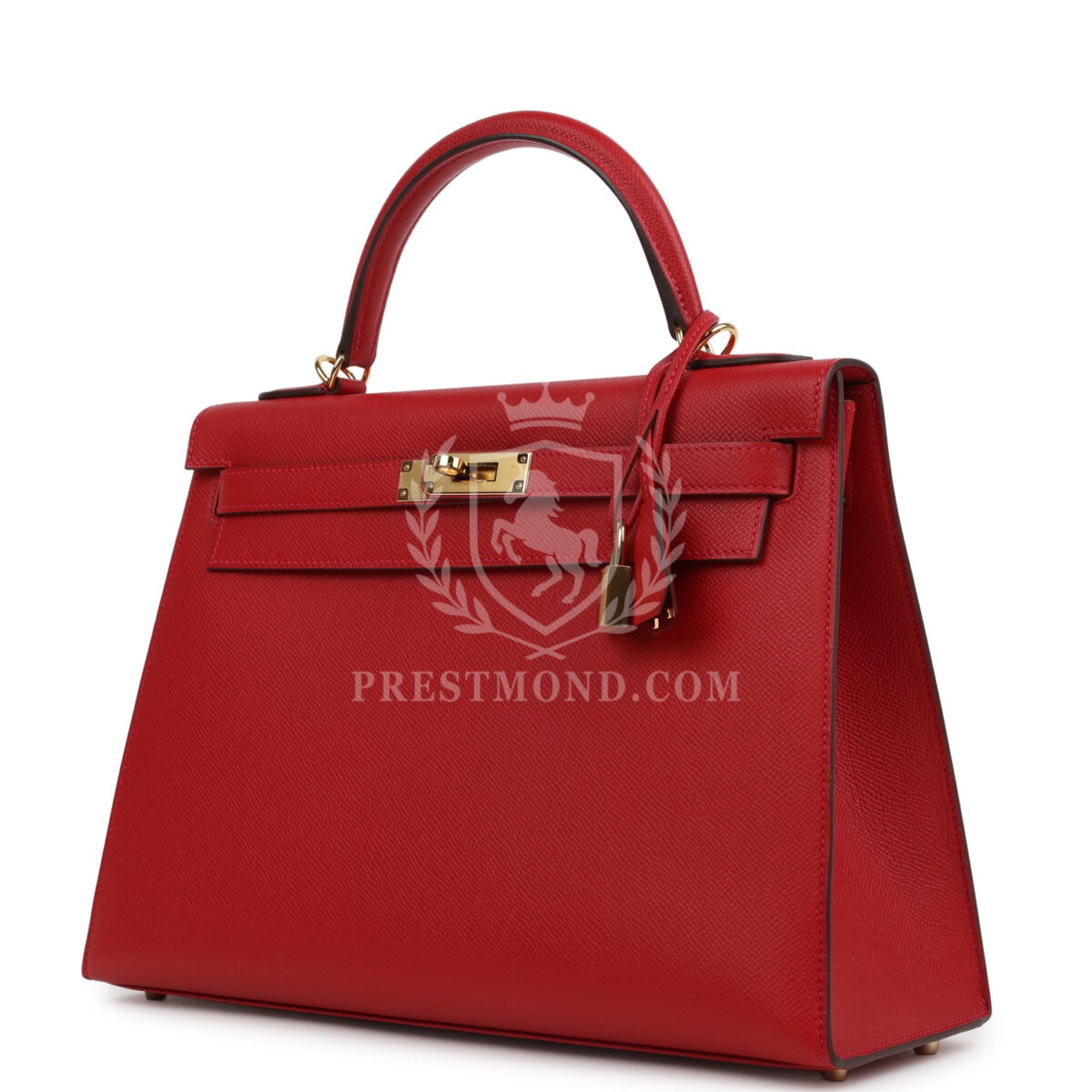 Hermes Kelly Sellier 32 Rouge Casaque Epsom GHW — изображение 5