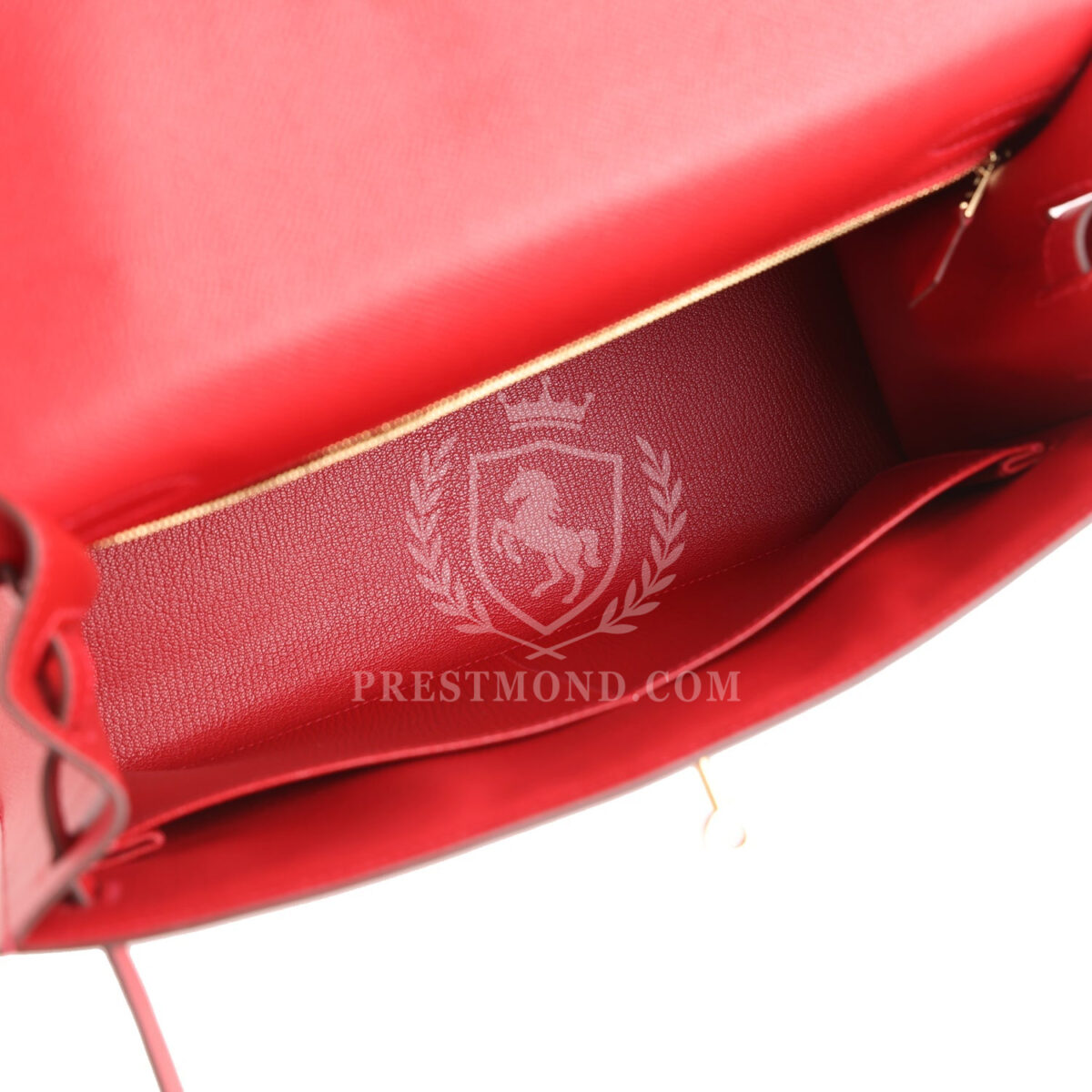 Hermes Kelly Sellier 32 Rouge Casaque Epsom GHW — изображение 9