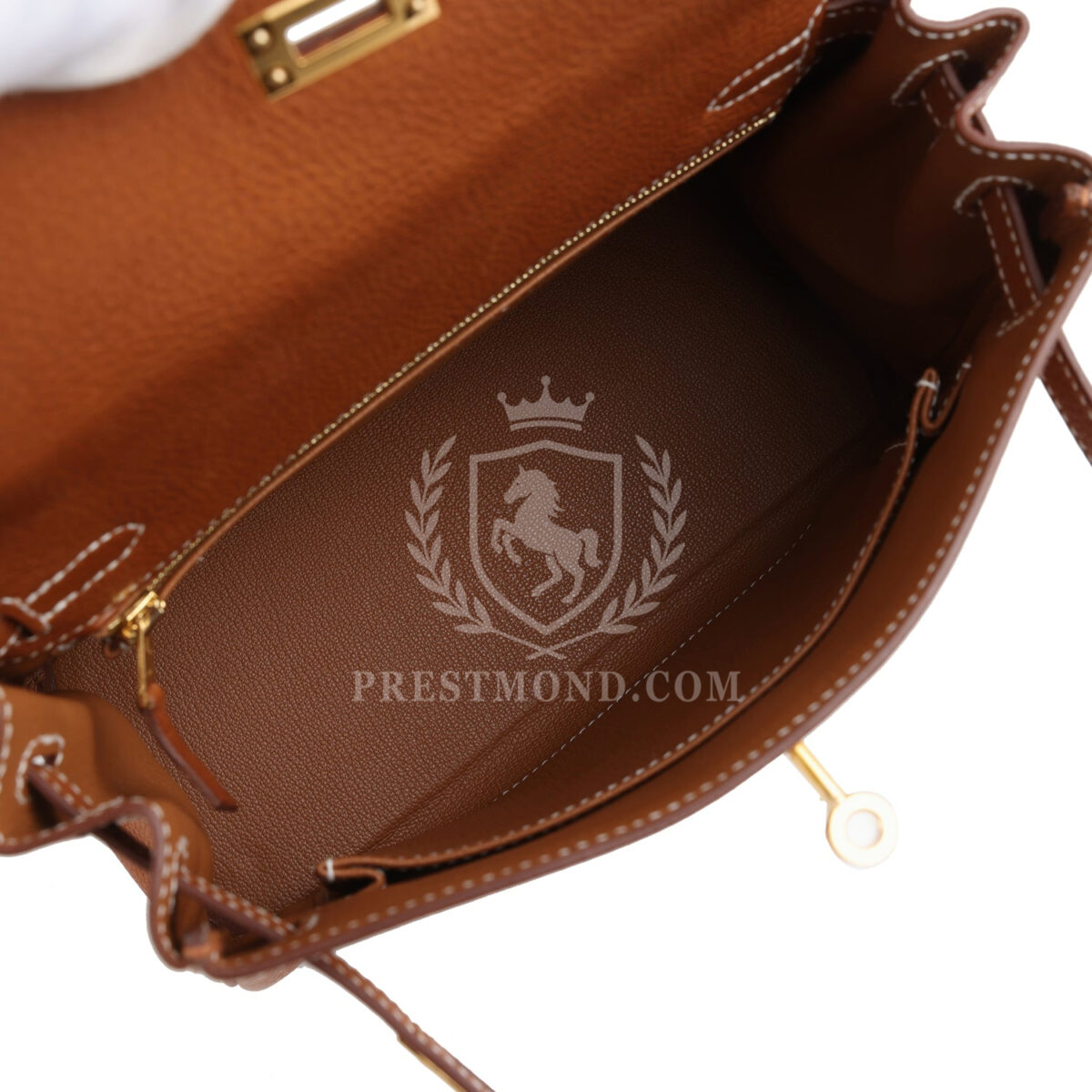 Hermes Kelly Retourne 25 Fauve Barenia Faubourg GHW — изображение 8