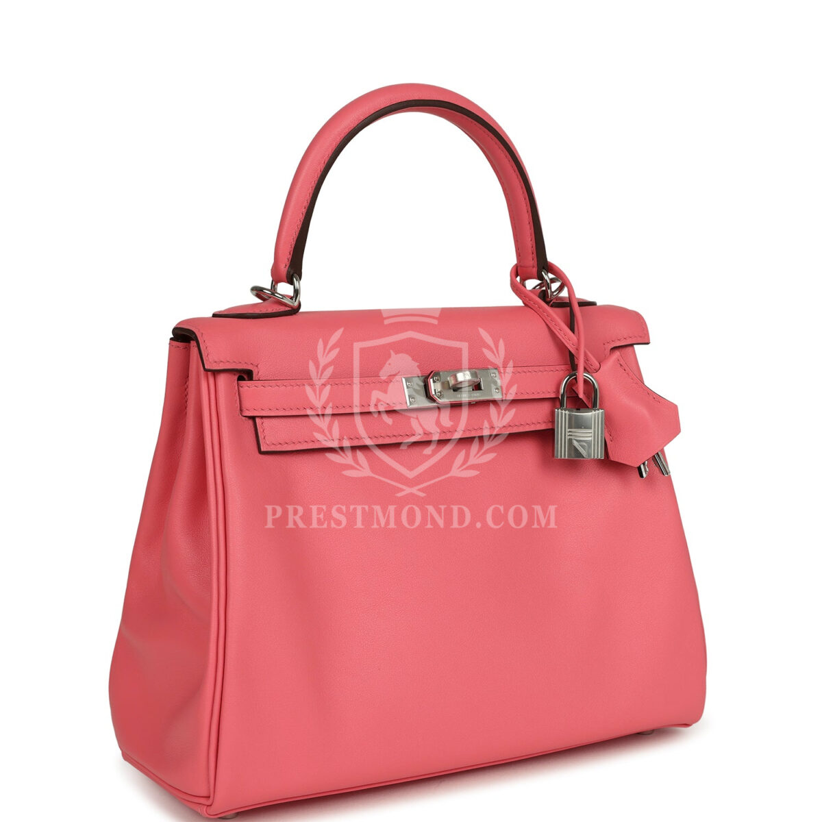 Hermes Kelly Retourne 25 Rose Azalee Swift PHW — изображение 2