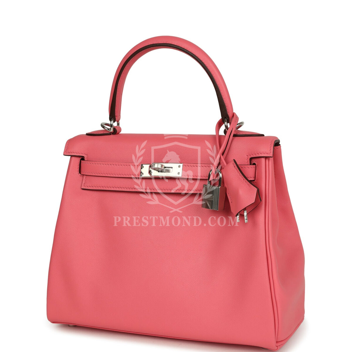 Hermes Kelly Retourne 25 Rose Azalee Swift PHW — изображение 5