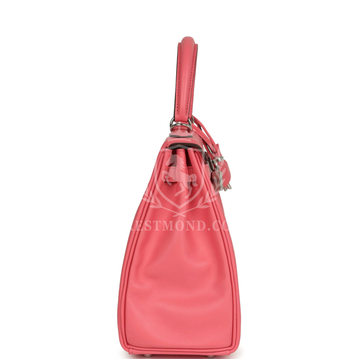Hermes Kelly Retourne 25 Rose Azalee Swift PHW — изображение 3