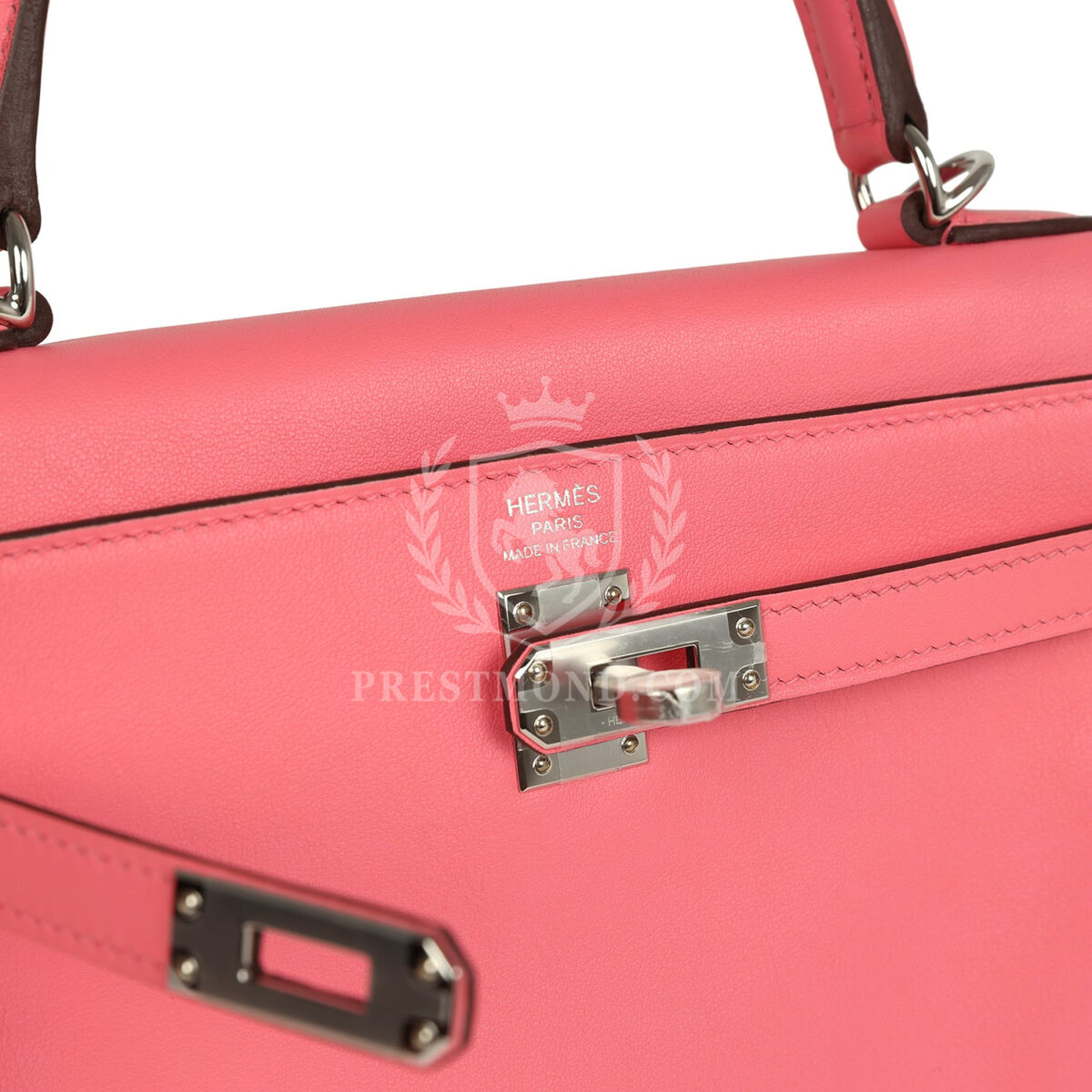 Hermes Kelly Retourne 25 Rose Azalee Swift PHW — изображение 7