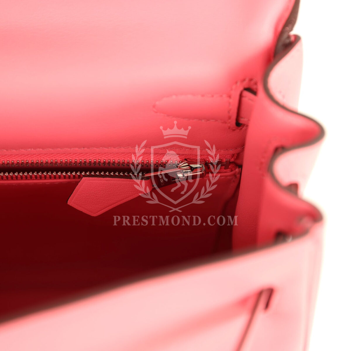 Hermes Kelly Retourne 25 Rose Azalee Swift PHW — изображение 9