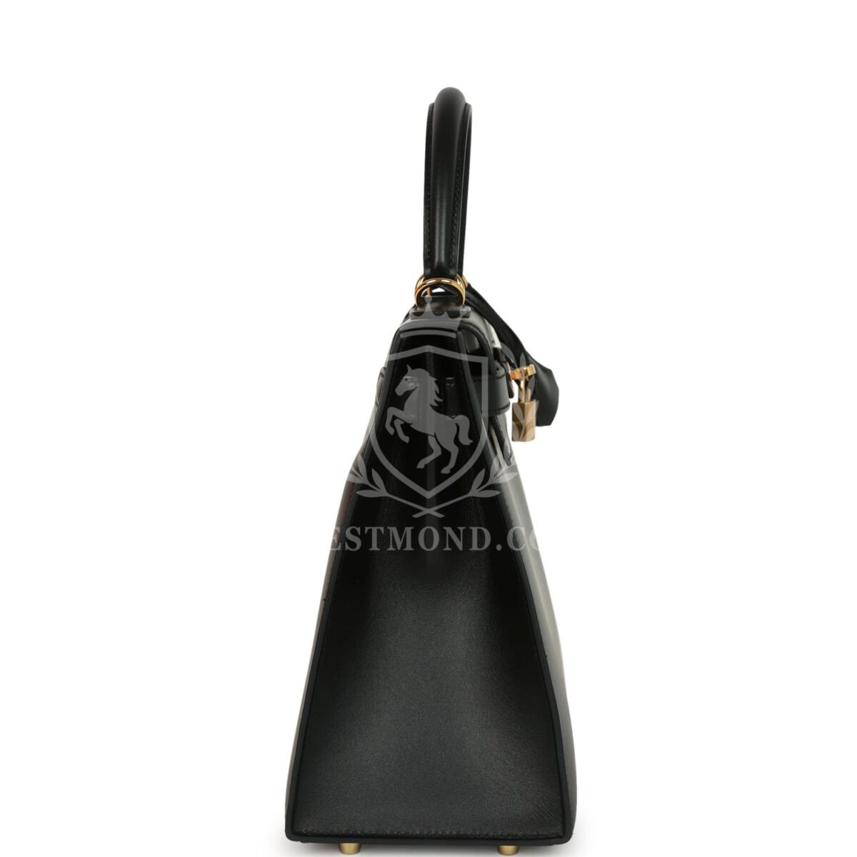 Hermes Kelly Sellier 28 Black Tadelakt GHW — изображение 3