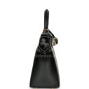 Hermes Kelly Sellier 28 Black Tadelakt GHW