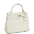 Hermes Kelly Retourne 25 New White Swift GHW