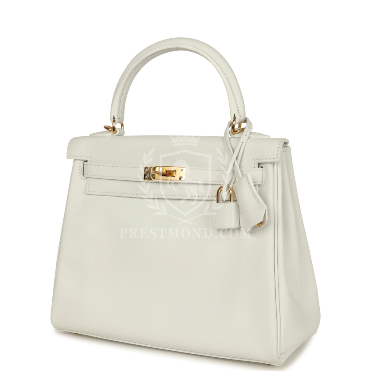 Hermes Kelly Retourne 25 New White Swift GHW — изображение 5