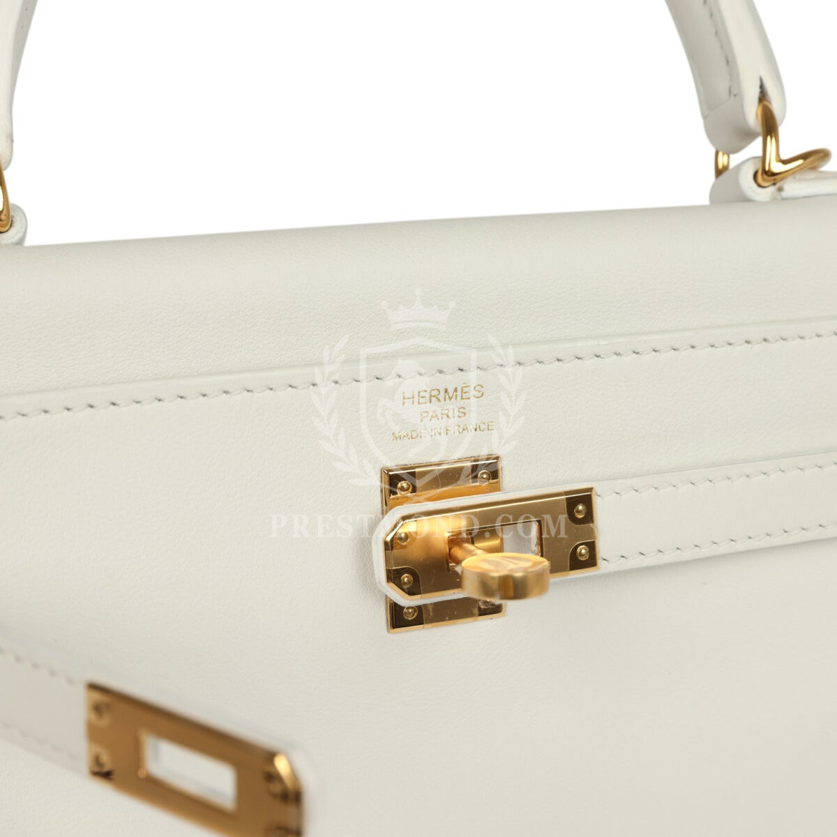 Hermes Kelly Retourne 25 New White Swift GHW — изображение 7