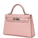 Hermes Kelly Sellier 20 Rose Sakura Chevre Mysore PHW