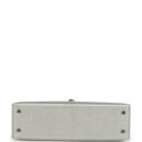 Hermes Kelly Sellier 20 Argent Chevre Chamkilight PHW