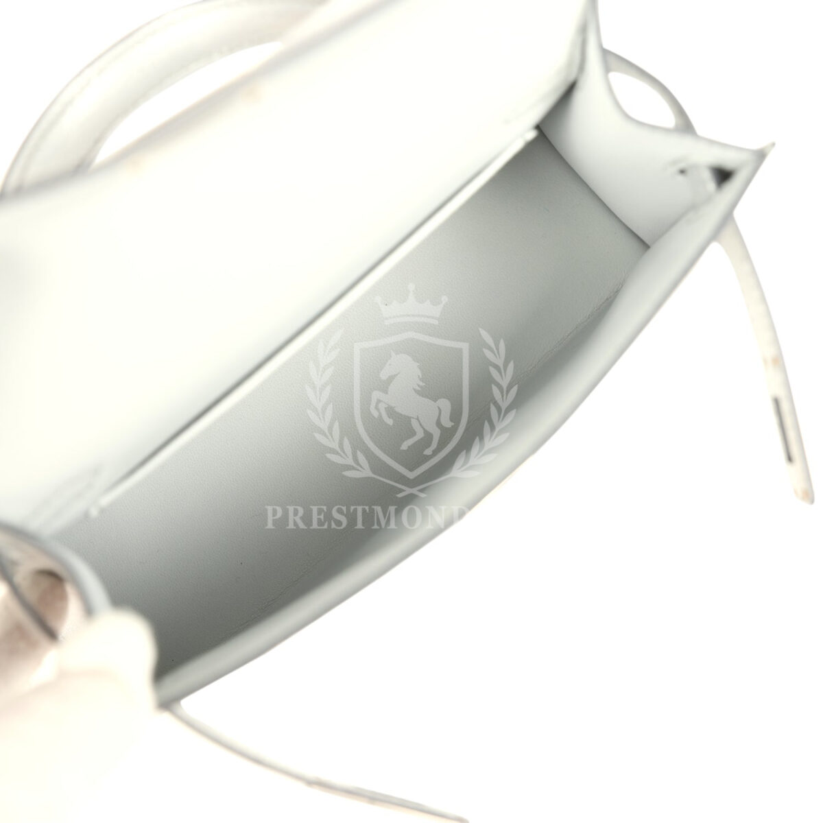 Hermes Kelly Sellier 20 Argent Chevre Chamkilight PHW — изображение 8