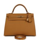 Hermes Kelly Sellier 32 Sesame Epsom GHW