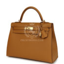 Hermes Kelly Sellier 32 Sesame Epsom GHW