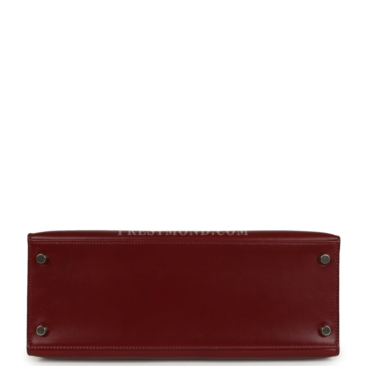 Vintage Hermes Kelly Sellier 28 Rouge H Box PHW — изображение 6