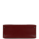 Vintage Hermes Kelly Sellier 28 Rouge H Box PHW