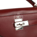 Vintage Hermes Kelly Sellier 28 Rouge H Box PHW