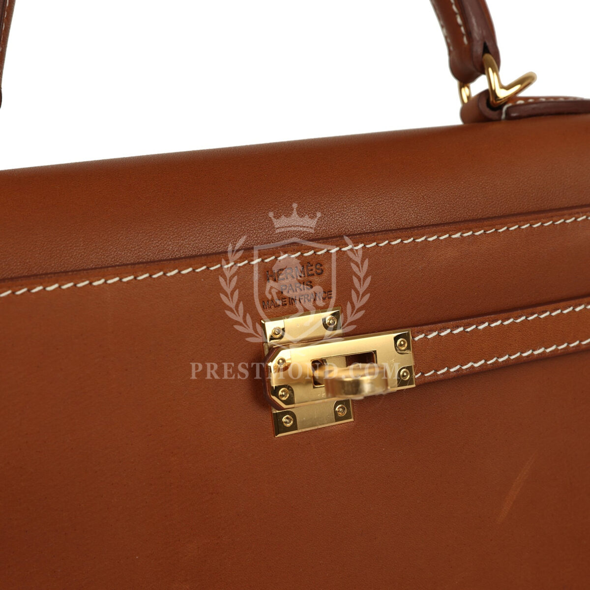 Hermes Kelly Sellier 25 Fauve Barenia GHW — изображение 7