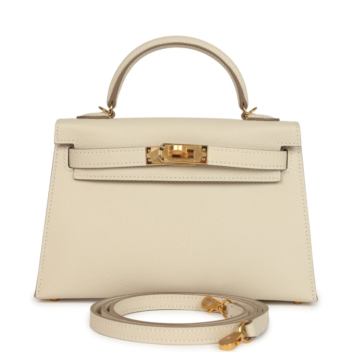 Hermes Kelly Sellier 20 Craie Epsom GHW