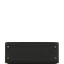 Hermes Kelly Sellier 25 Black Madame and Matte Alligator Touch GHW