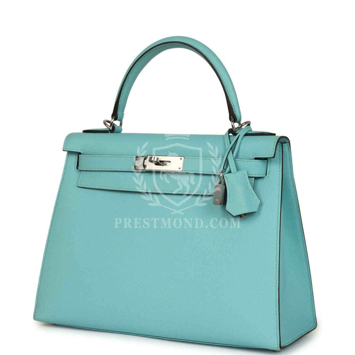 Hermes Kelly Sellier 28 Bleu Atoll Epsom PHW — изображение 5