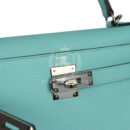 Hermes Kelly Sellier 28 Bleu Atoll Epsom PHW