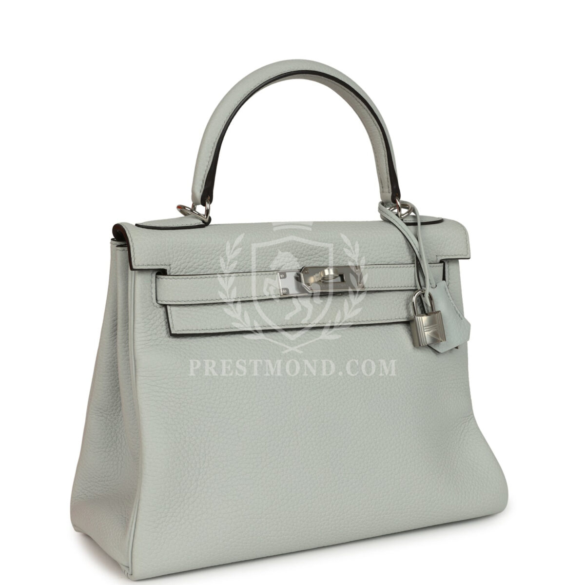 Hermes Kelly Retourne 28 Bleu Pale Clemence PHW — изображение 2
