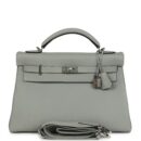 Hermes Kelly 42 Maxi Bleu Glacier Togo PHW