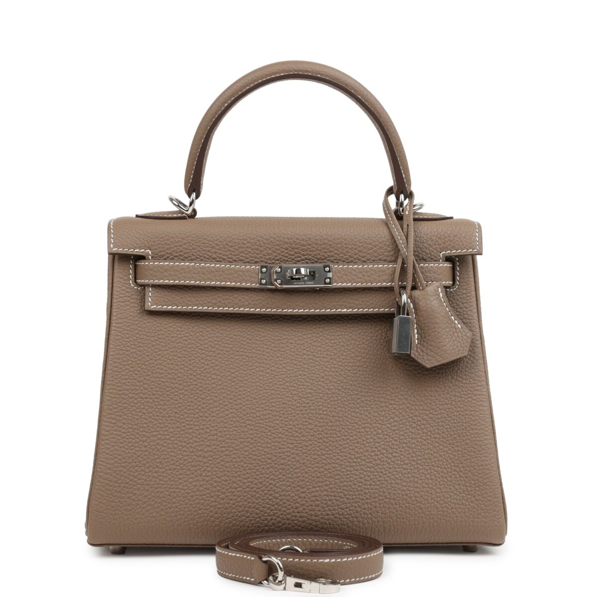 Hermes Kelly Retourne 25 Etoupe Togo PHW