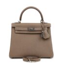 Hermes Kelly Retourne 25 Etoupe Togo PHW