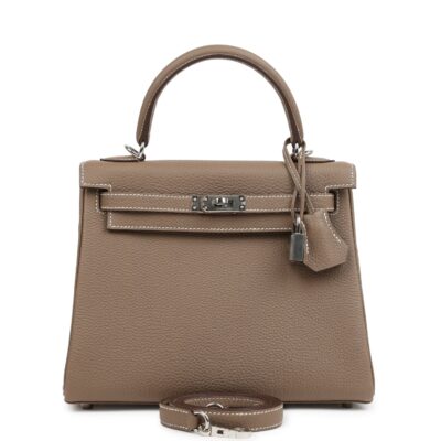 Hermes Kelly Retourne 25 Etoupe Togo PHW