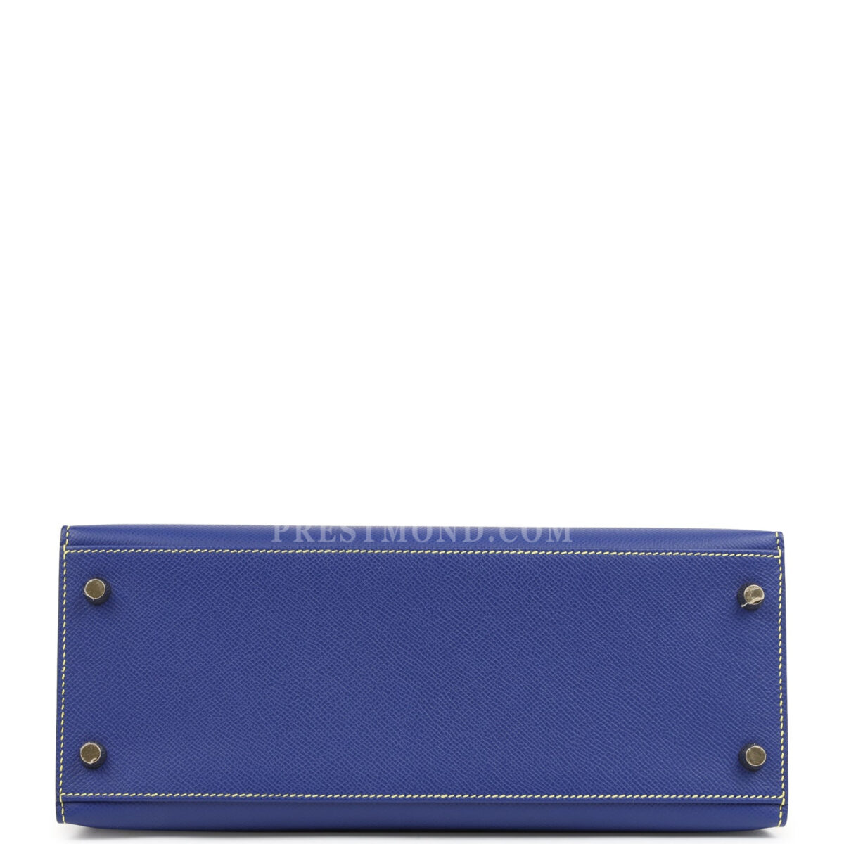Hermes Special Order (HSS) Kelly Sellier 28 Bleu Electric and Lime Epsom Brushed GHW — изображение 6