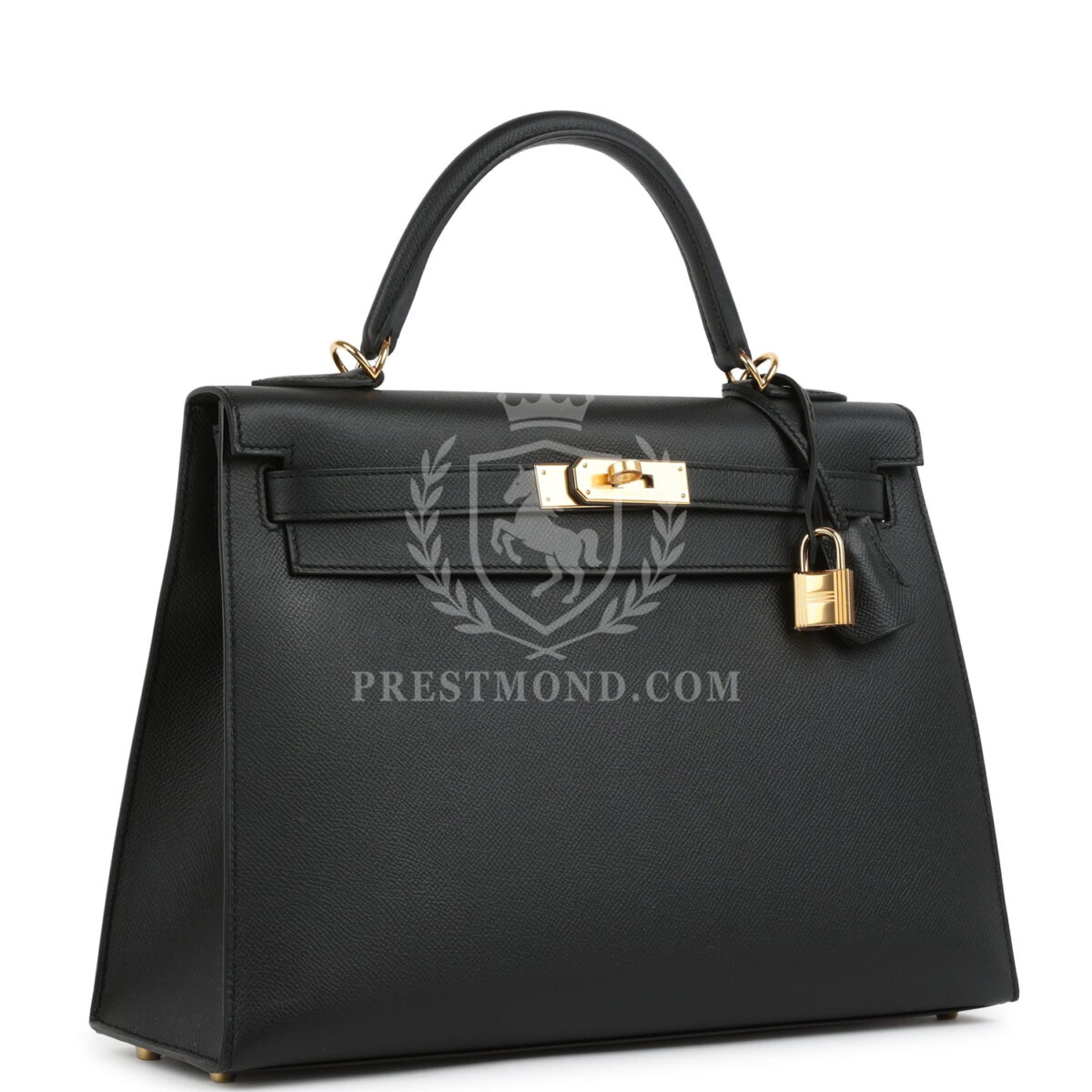 Hermes Kelly Sellier 32 Black Epsom GHW — изображение 2