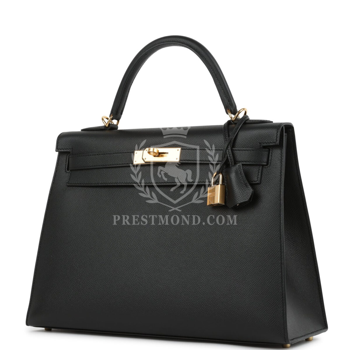 Hermes Kelly Sellier 32 Black Epsom GHW — изображение 5