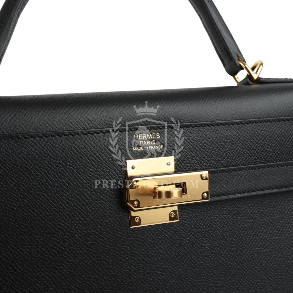 Hermes Kelly Sellier 32 Black Epsom GHW — изображение 7