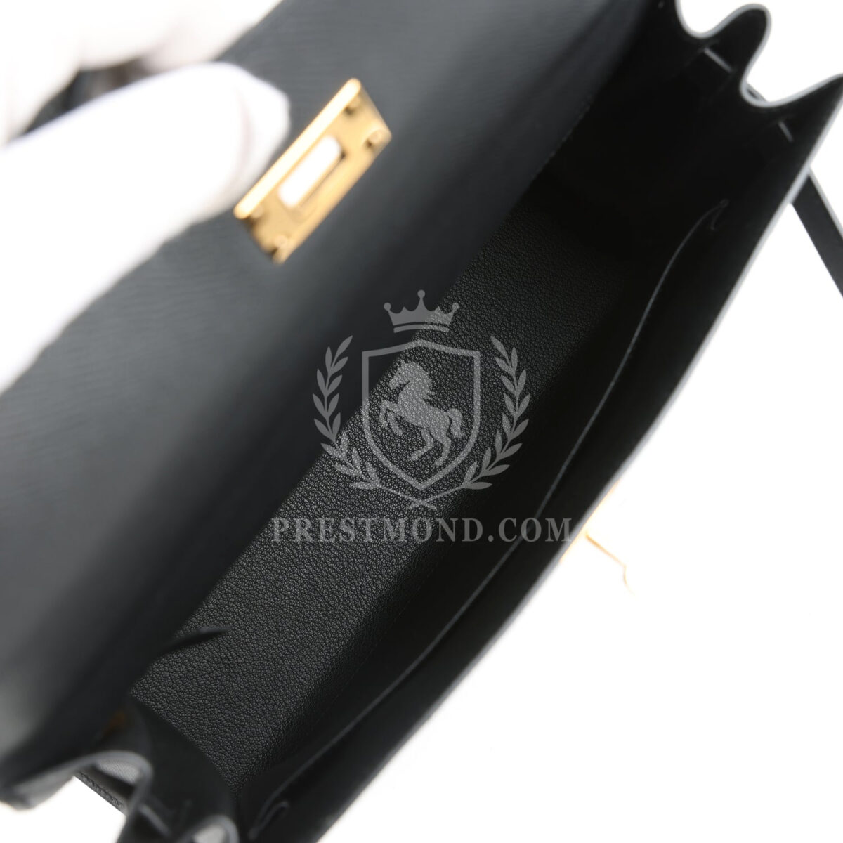 Hermes Kelly Sellier 32 Black Epsom GHW — изображение 8
