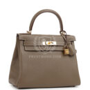 Hermes Kelly Retourne 28 Etoupe Clemence GHW