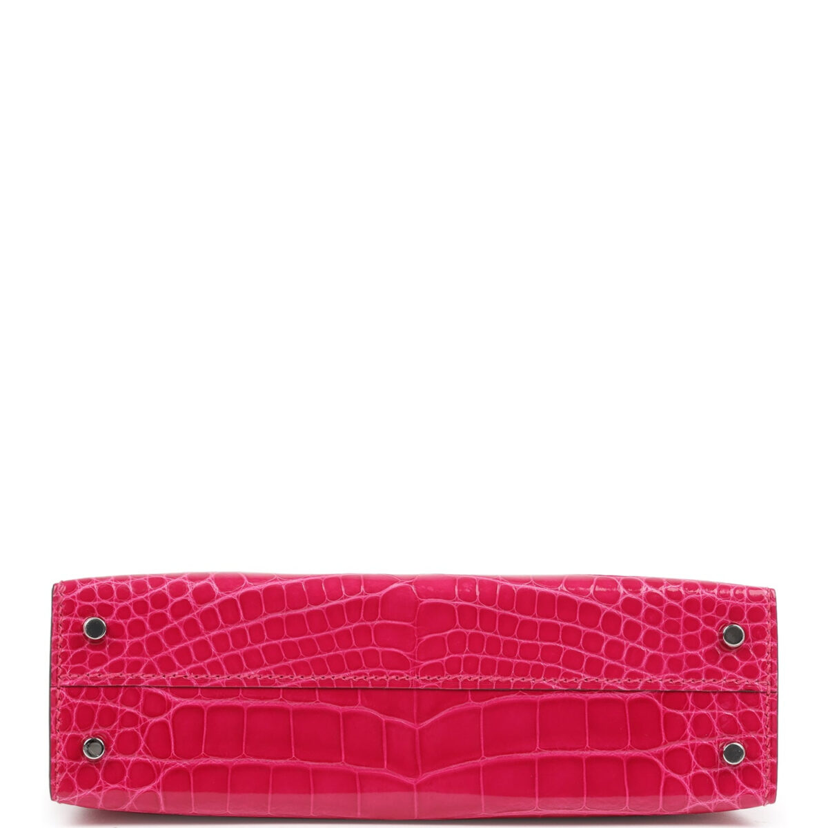Hermes Kelly Sellier 20 Rose Mexico Shiny Alligator PHW — изображение 6