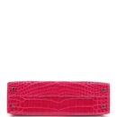 Hermes Kelly Sellier 20 Rose Mexico Shiny Alligator PHW