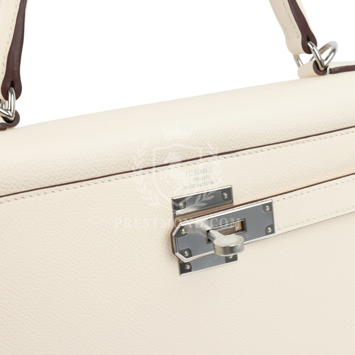 Hermes Kelly Sellier 28 Sellier Nata Verso Epsom PHW — изображение 8