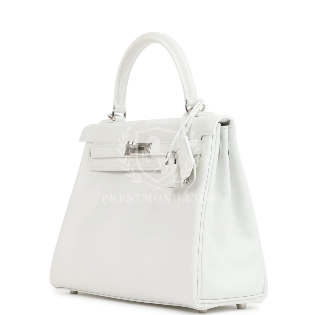 Hermes Kelly Retourne 25 New White Swift PHW — изображение 5