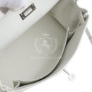 Hermes Kelly Retourne 25 New White Swift PHW