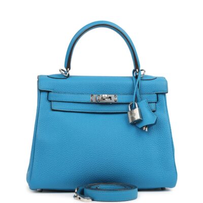 Hermes Kelly Retourne 25 Bleu Zanzibar Togo PHW