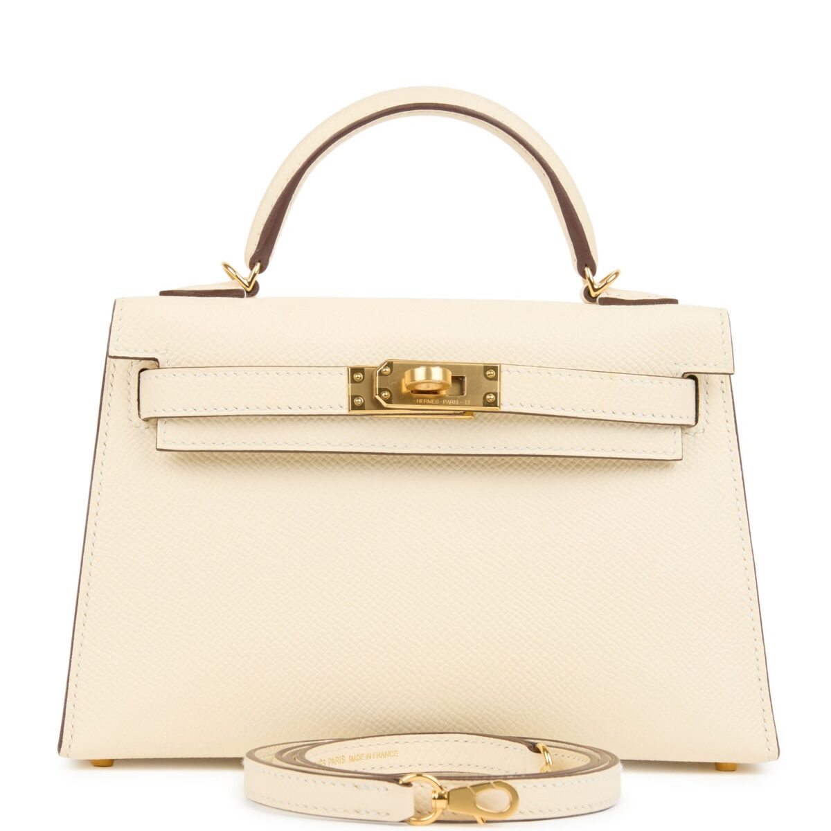 Hermes Kelly Sellier 20 Nata Epsom GHW