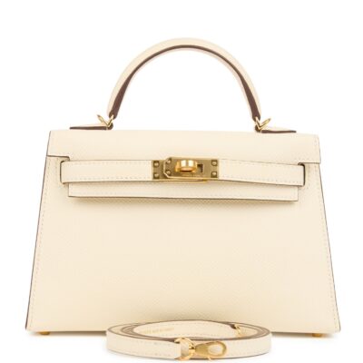 Hermes Kelly Sellier 20 Nata Epsom GHW
