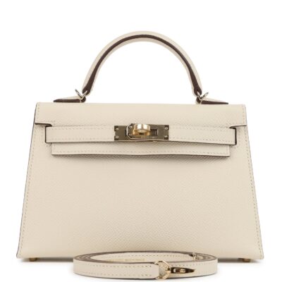 Hermes Special Order (HSS) Kelly Sellier 20 Craie Verso Epsom PBHW