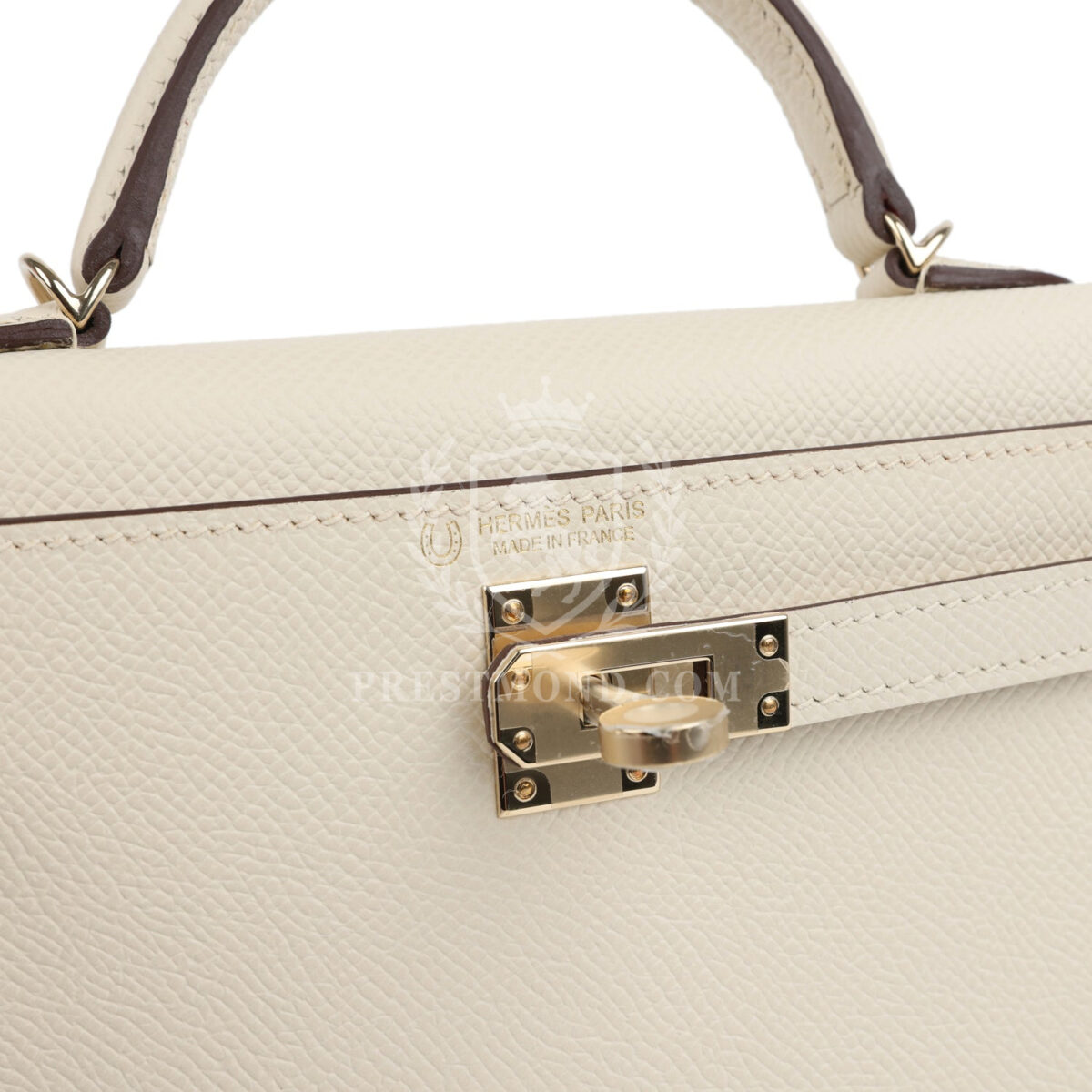 Hermes Special Order (HSS) Kelly Sellier 20 Craie Verso Epsom PBHW — изображение 7