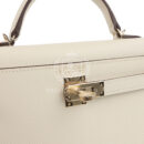 Hermes Special Order (HSS) Kelly Sellier 20 Craie Verso Epsom PBHW
