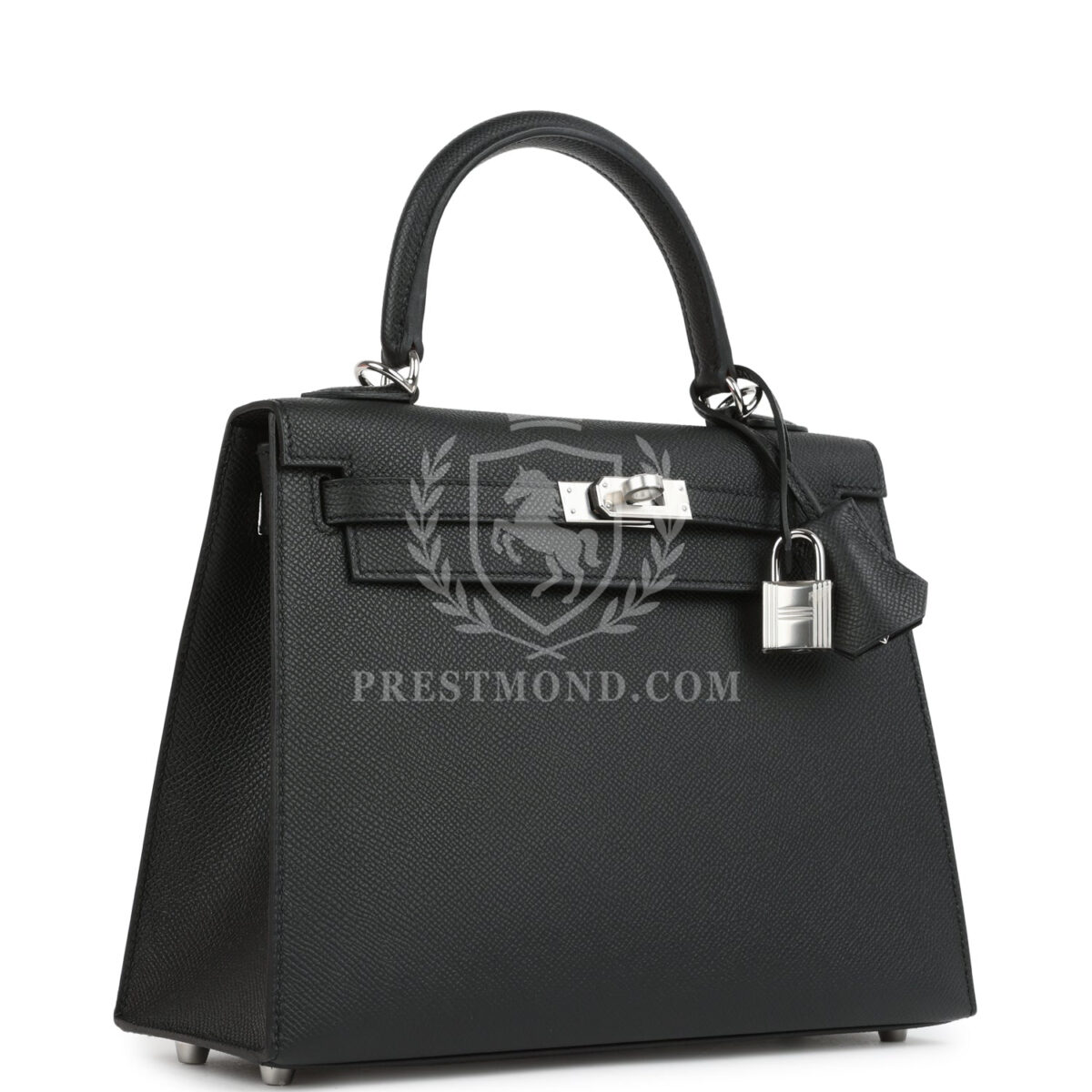 Hermes Kelly Sellier 25 Black Epsom PHW — изображение 2