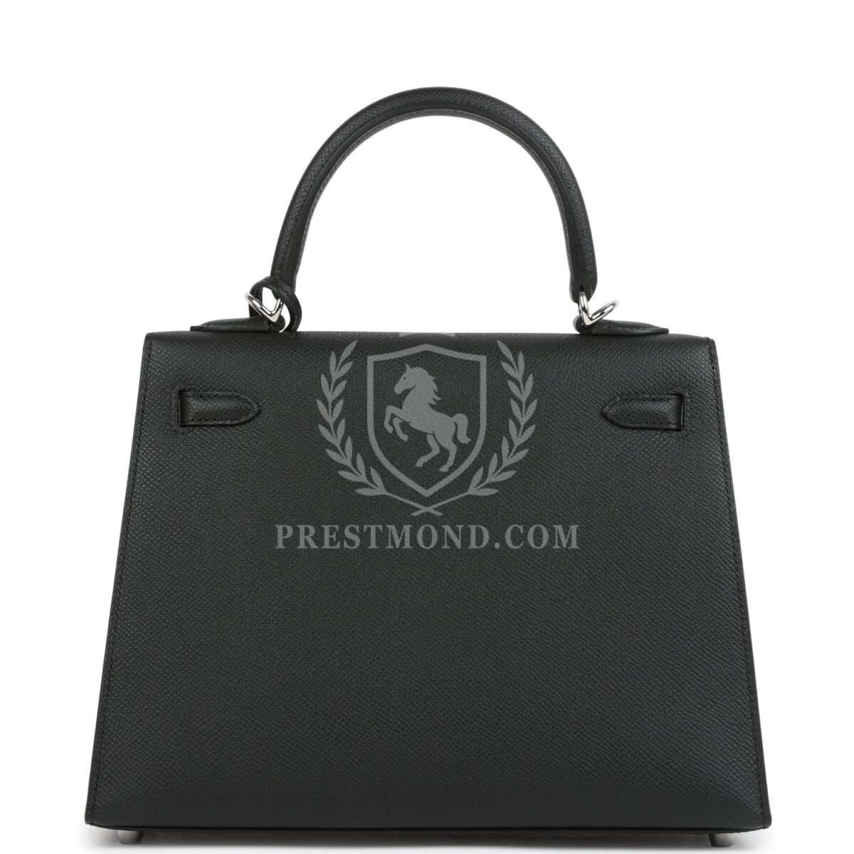Hermes Kelly Sellier 25 Black Epsom PHW — изображение 4